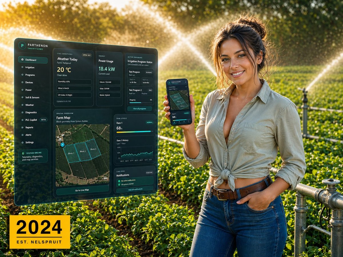 Parthenon SmartFarms dashboard